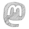 Hand drawn logo for Mastodon